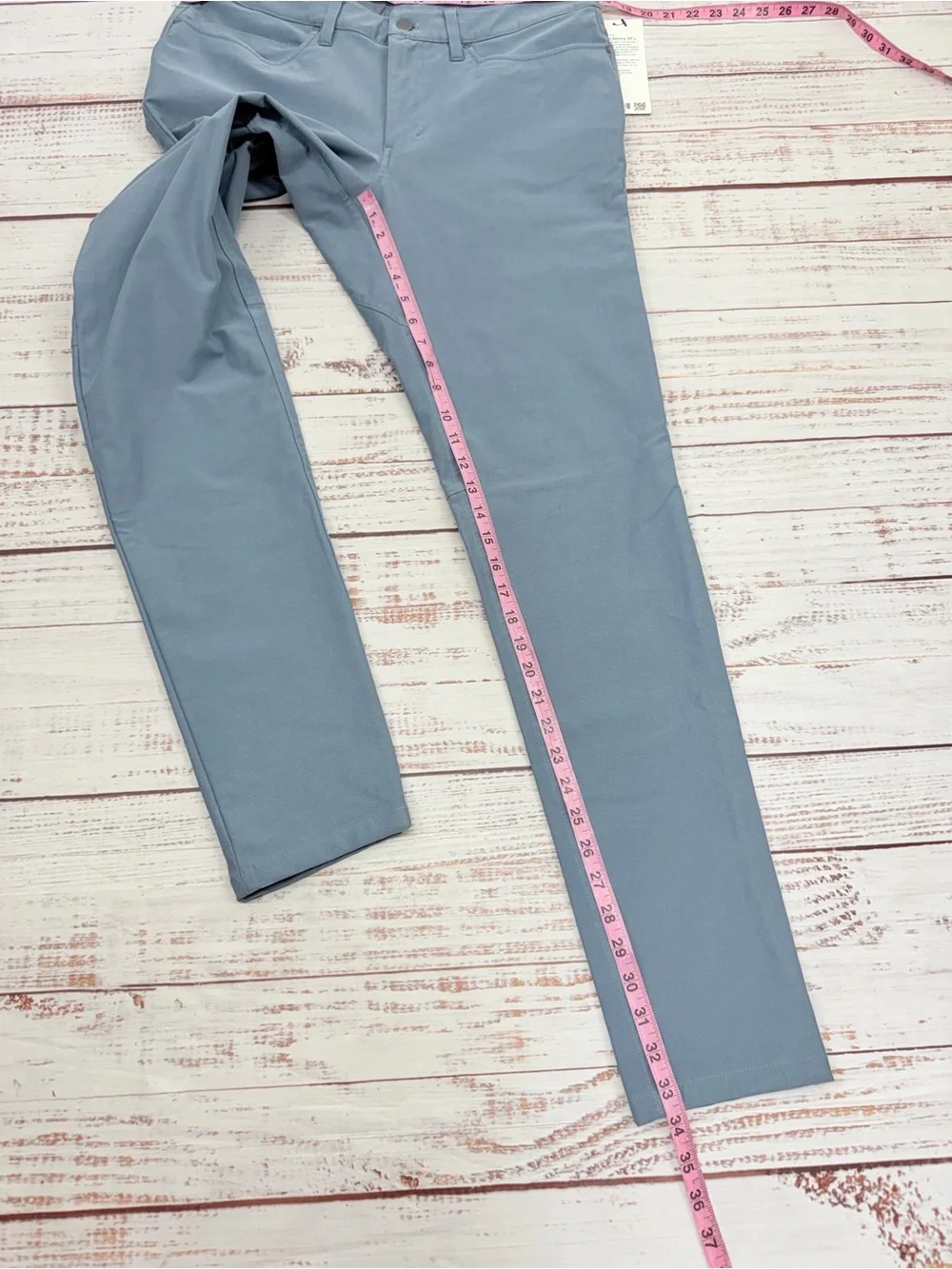 Lululemon Men’s size 34 Steel Blue ABC Skinny Pants New